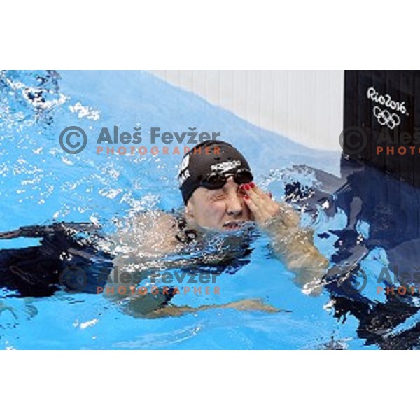 Anja Klinar of Slovenia swims in qualification 400 meters freestyle at Rio de Janeiro 2016 Olympic games , Brasil on August 7, 2016