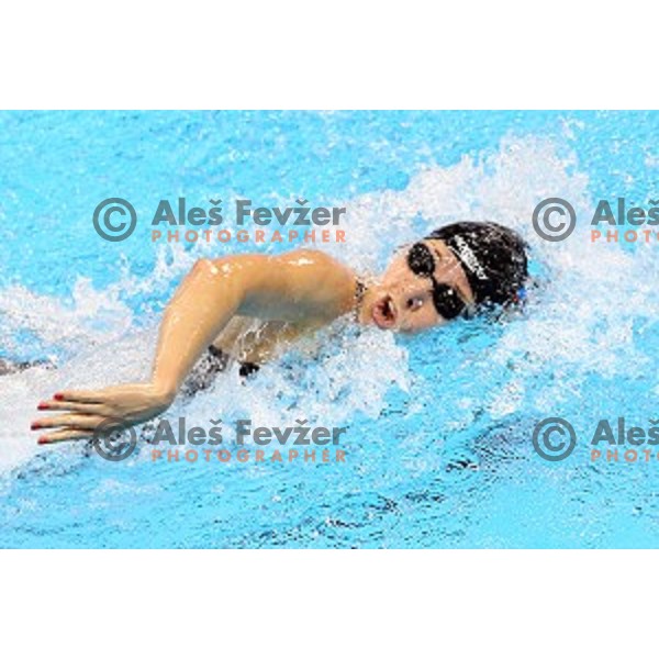 Anja Klinar of Slovenia swims in qualification 400 meters freestyle at Rio de Janeiro 2016 Olympic games , Brasil on August 7, 2016