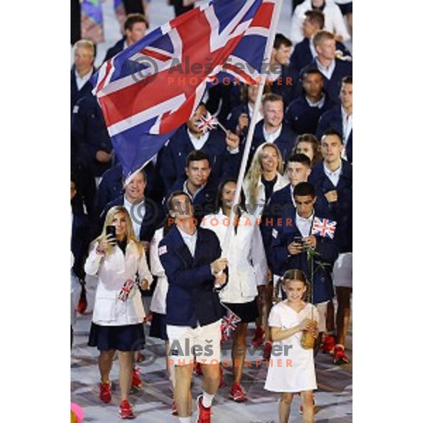 Opening Ceremony of Rio de Janeiro 2016 Olympic games at Maracana Stadium , Brasil on August 5, 2016
