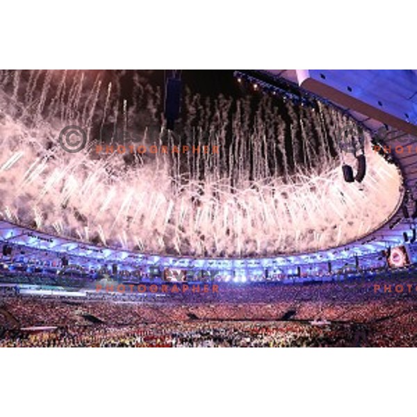 Opening Ceremony of Rio de Janeiro 2016 Olympic games at Maracana Stadium , Brasil on August 5, 2016