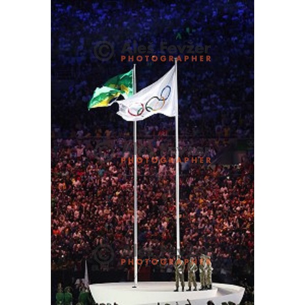 Opening Ceremony of Rio de Janeiro 2016 Olympic games at Maracana Stadium , Brasil on August 5, 2016