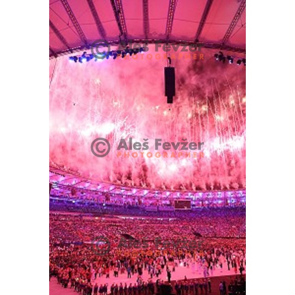 Opening Ceremony of Rio de Janeiro 2016 Olympic games at Maracana Stadium , Brasil on August 5, 2016