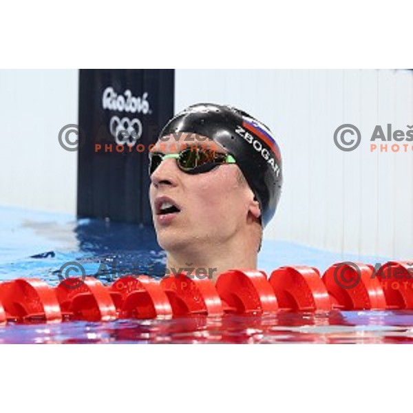 Robert Zbogar of Slovenia swims in qualification of 200 meters freestyle at Rio de Janeiro 2016 Olympic games , Brasil on August 8, 2016