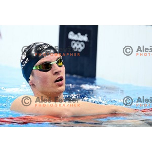 Robert Zbogar of Slovenia swims in qualification of 200 meters freestyle at Rio de Janeiro 2016 Olympic games , Brasil on August 8, 2016