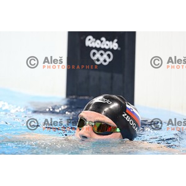Robert Zbogar of Slovenia swims in qualification of 200 meters freestyle at Rio de Janeiro 2016 Olympic games , Brasil on August 8, 2016