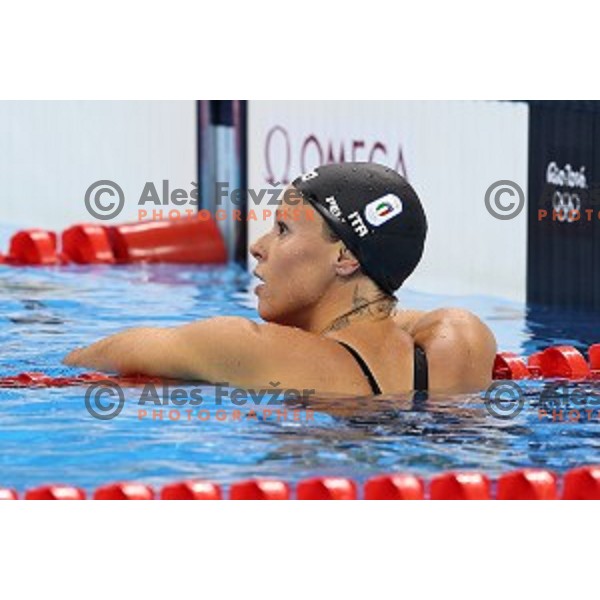 Federica Pellegrini (ITA) swims in qualification of women\'s 200 meters freestyle at Rio de Janeiro 2016 Olympic games , Brasil on August 8, 2016