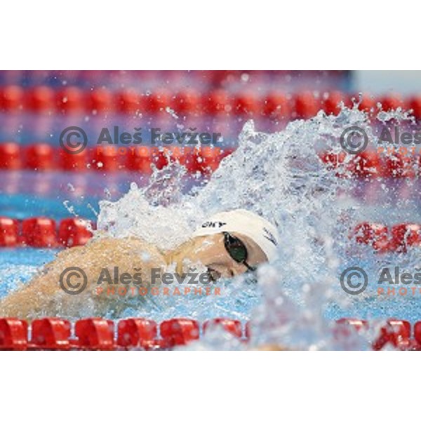 Katie Ledecky (USA) swims in qualification of women\'s 200 meters freestyle at Rio de Janeiro 2016 Olympic games , Brasil on August 8, 2016