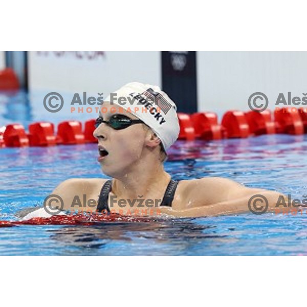 Katie Ledecky (USA) swims in qualification of women\'s 200 meters freestyle at Rio de Janeiro 2016 Olympic games , Brasil on August 8, 2016