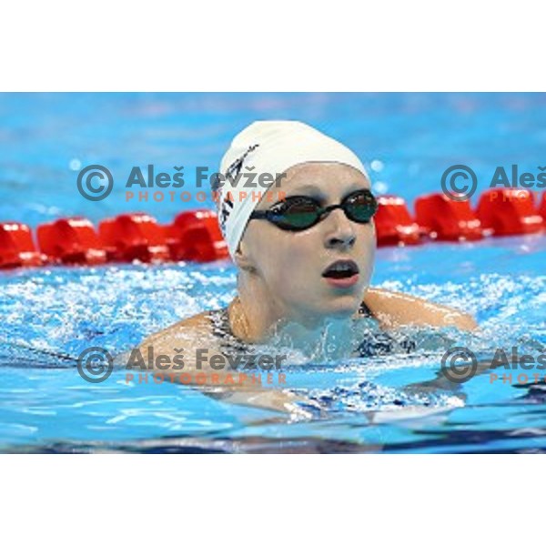 Katie Ledecky (USA) swims in qualification of women\'s 200 meters freestyle at Rio de Janeiro 2016 Olympic games , Brasil on August 8, 2016