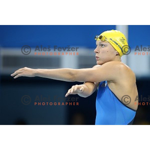 Sarah Sjostrom (SWE) swims in qualification of women\'s 200 meters freestyle at Rio de Janeiro 2016 Olympic games , Brasil on August 8, 2016