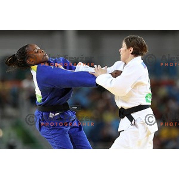 Tina Trstenjak (SLO) fights with Gwend (ITA) in second round of Judo Women\'s -63 kg category at Rio de Janeiro 2016 Olympic games , Brasil on August 9, 2016