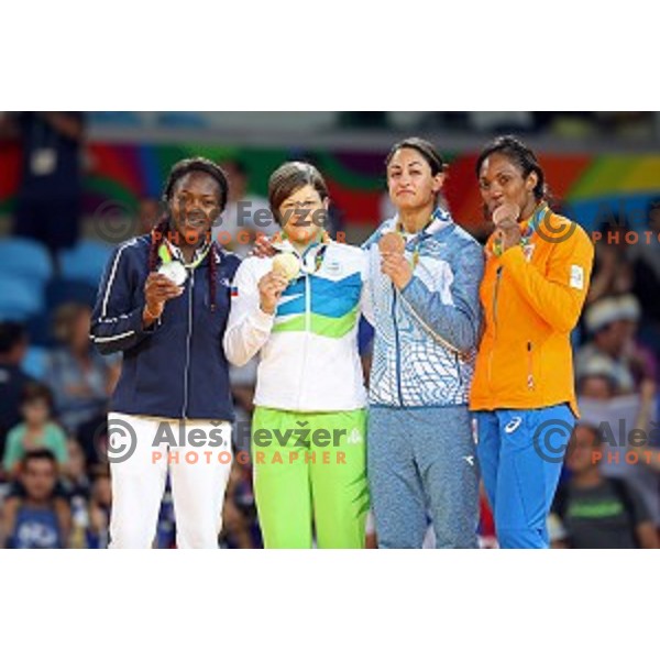 Tina Trstenjak (SLO) Olympic champion of Judo Women\'s -63 kg category at Rio de Janeiro 2016 Olympic games , Brasil on August 9, 2016