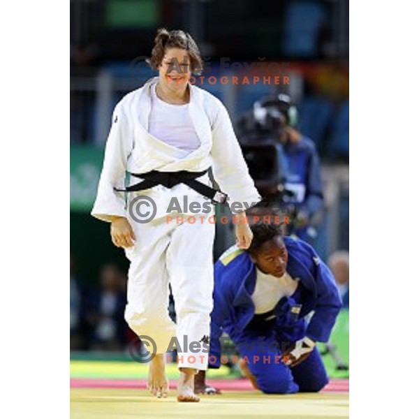 Tina Trstenjak (SLO) Olympic champion of Judo Women\'s -63 kg category at Rio de Janeiro 2016 Olympic games , Brasil on August 9, 2016