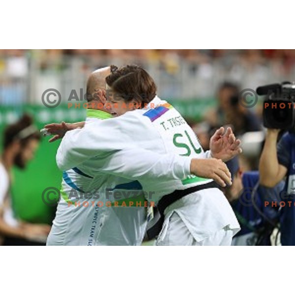 Tina Trstenjak (SLO) Olympic champion of Judo Women\'s -63 kg category at Rio de Janeiro 2016 Olympic games , Brasil on August 9, 2016