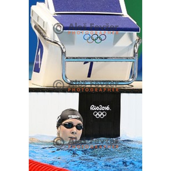 Anja Klinar of Slovenia swims in semi-final of 200 meters butterfly at Rio de Janeiro 2016 Olympic games , Brasil on August 9, 2016