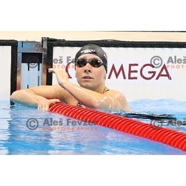 Anja Klinar of Slovenia swims in semi-final of 200 meters butterfly at Rio de Janeiro 2016 Olympic games , Brasil on August 9, 2016