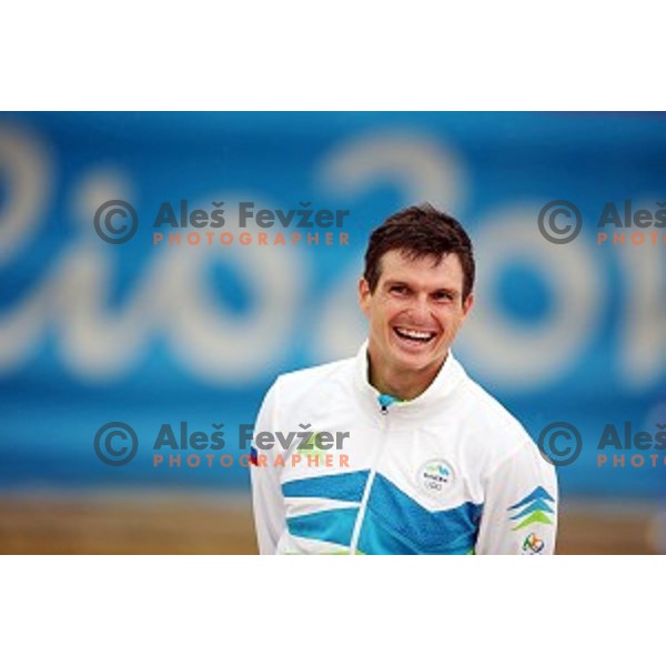 Peter Kauzer (SLO) winner of Silver Olympic medal in Men\'s Kayak slalom at Rio de Janeiro 2016 Olympic games , Brasil on August 10, 2016