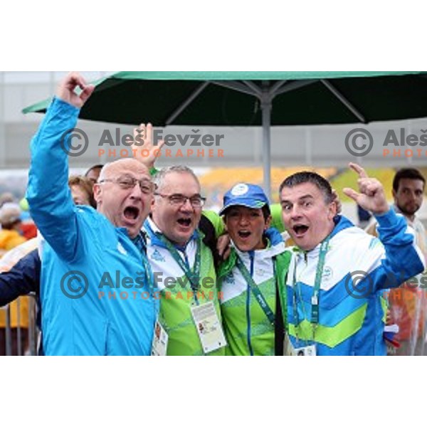 Peter Kauzer (SLO) winner of Silver Olympic medal in Men\'s Kayak slalom at Rio de Janeiro 2016 Olympic games , Brasil on August 10, 2016