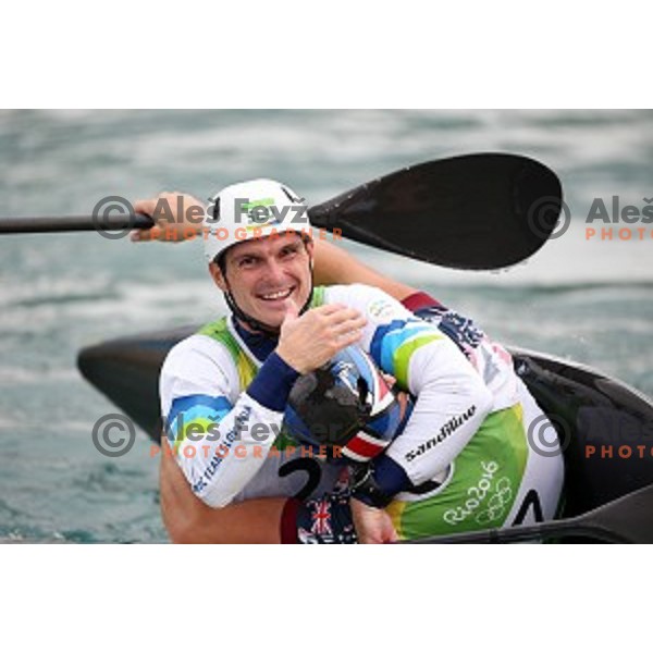 Peter Kauzer (SLO) winner of Silver Olympic medal in Men\'s Kayak slalom at Rio de Janeiro 2016 Olympic games , Brasil on August 10, 2016