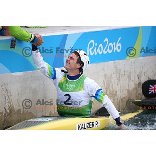 Peter Kauzer (SLO) winner of Silver Olympic medal in Men\'s Kayak slalom at Rio de Janeiro 2016 Olympic games , Brasil on August 10, 2016