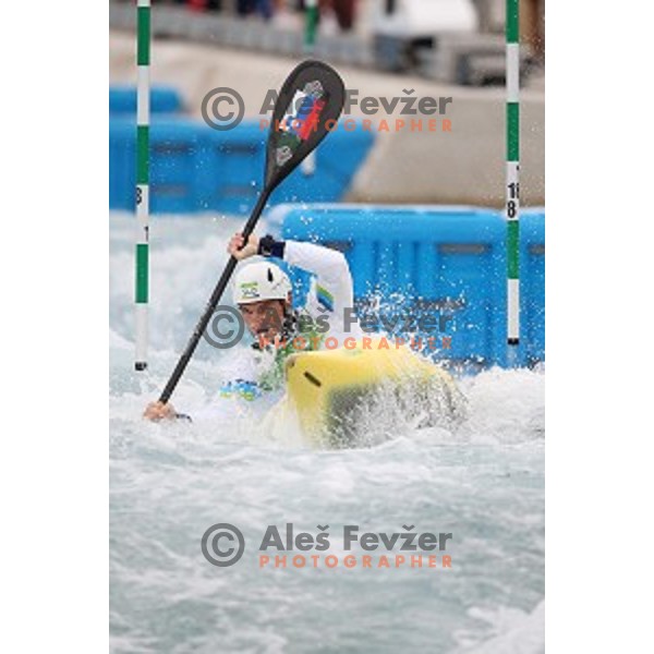 Peter Kauzer (SLO) winner of Silver Olympic medal in Men\'s Kayak slalom at Rio de Janeiro 2016 Olympic games , Brasil on August 10, 2016