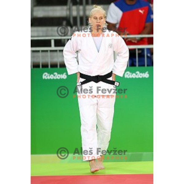 Anamari Velensek (SLO) fights with Turks (UKR) in second round of Judo Women\'s -78 kg category at Rio de Janeiro 2016 Olympic games , Brasil on August 11, 2016