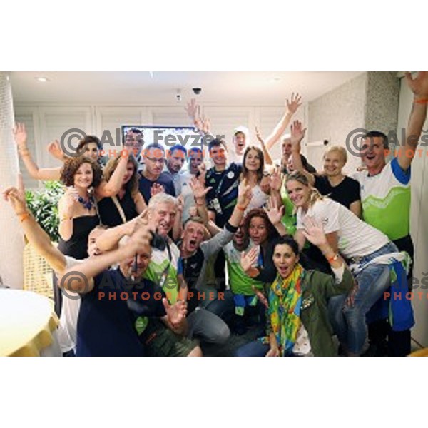 Peter Kauzer at reception for Slovenian medalists at Rio de Janeiro 2016 Olympic games in hotel Windsor Excelsior on Copacabana , Brazil on August 10, 2016