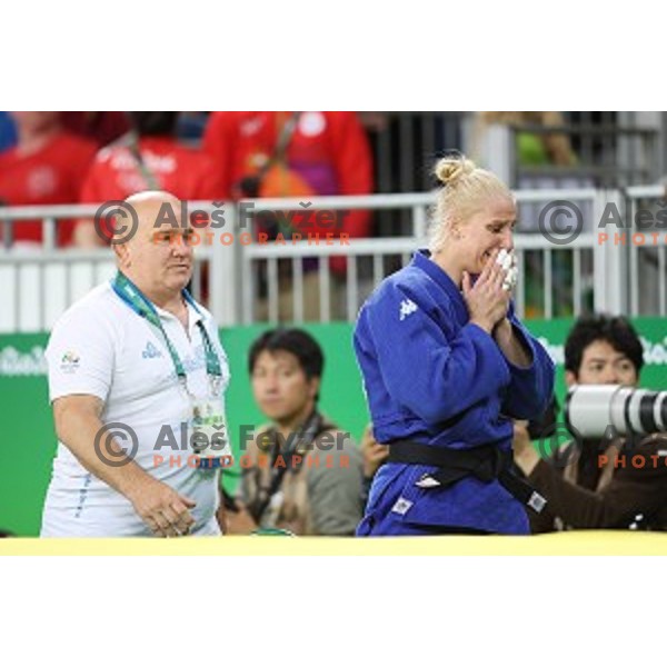 Anamari Velensek (SLO) Olympic bronze medalist in Judo Women\'s -78 kg category at Rio de Janeiro 2016 Olympic games , Brasil on August 11, 2016