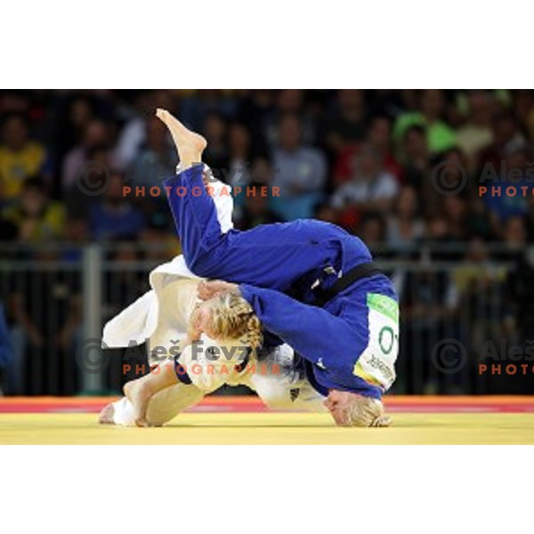 Anamari Velensek (SLO) Olympic bronze medalist in Judo Women\'s -78 kg category at Rio de Janeiro 2016 Olympic games , Brasil on August 11, 2016