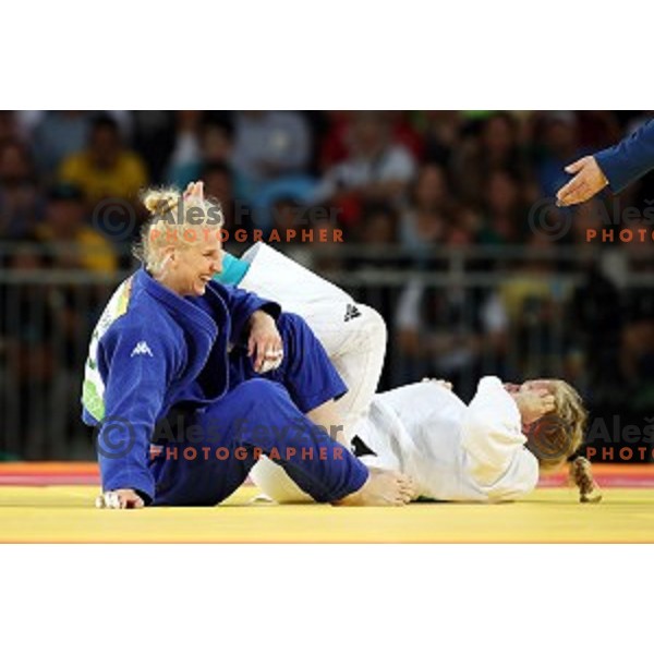 Anamari Velensek (SLO) Olympic bronze medalist in Judo Women\'s -78 kg category at Rio de Janeiro 2016 Olympic games , Brasil on August 11, 2016
