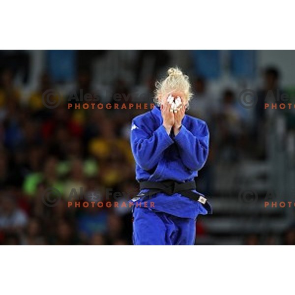 Anamari Velensek (SLO) Olympic bronze medalist in Judo Women\'s -78 kg category at Rio de Janeiro 2016 Olympic games , Brasil on August 11, 2016