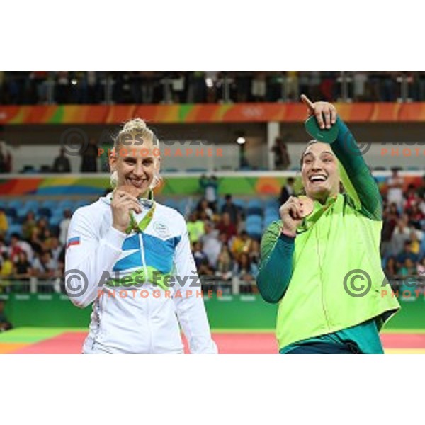 Anamari Velensek (SLO) Olympic bronze medalist in Judo Women\'s -78 kg category at Rio de Janeiro 2016 Olympic games , Brasil on August 11, 2016