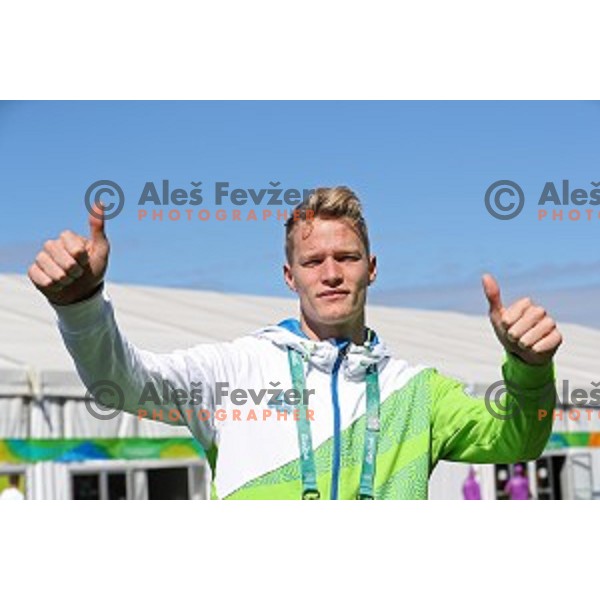Luka Janezic in Barra Olympic Village at Rio de Janeiro 2016 Olympic games , Brazil on August 11 , 2016