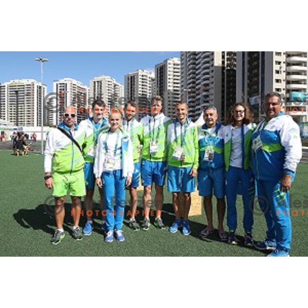 Slovenia Track and Field team in Barra Olympic Village at Rio de Janeiro 2016 Olympic games , Brazil on August 11 , 2016
