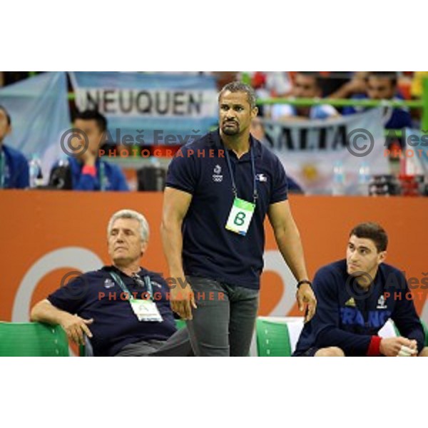 (FRA) in action during Olympic handball tournament match between France and Argentina in Barra Olympic Park at Rio de Janeiro 2016 Olympic games , Brazil on August 11, 2016