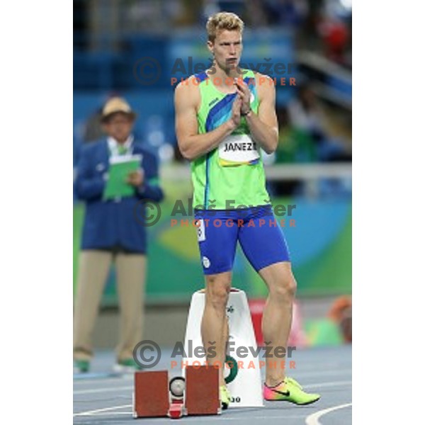Luka Janezic of Slovenia runs in semi-final of 400 meters at Olympic Stadium during Rio de Janeiro 2016 Olympic games , Brazil on August 13 , 2016