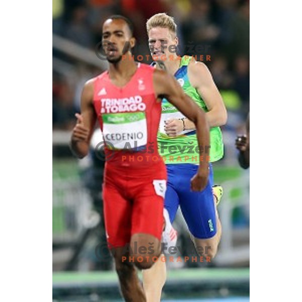 Luka Janezic of Slovenia runs in semi-final of 400 meters at Olympic Stadium during Rio de Janeiro 2016 Olympic games , Brazil on August 13 , 2016