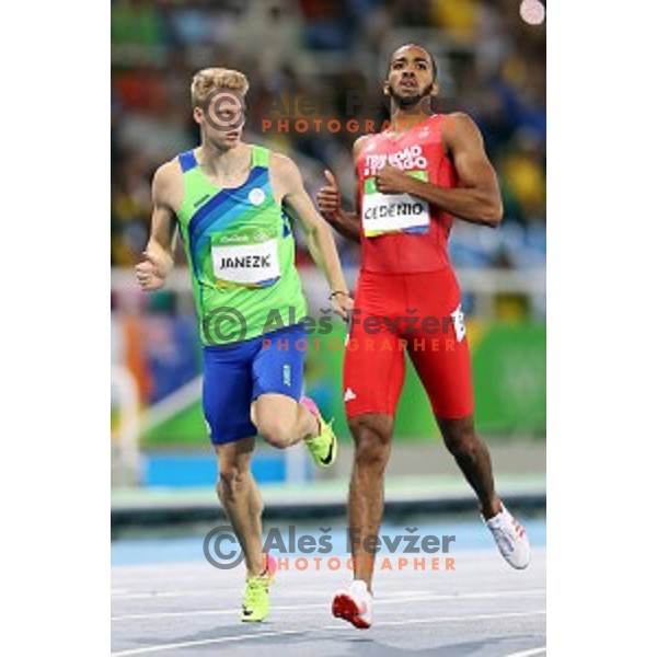 Luka Janezic of Slovenia runs in semi-final of 400 meters at Olympic Stadium during Rio de Janeiro 2016 Olympic games , Brazil on August 13 , 2016