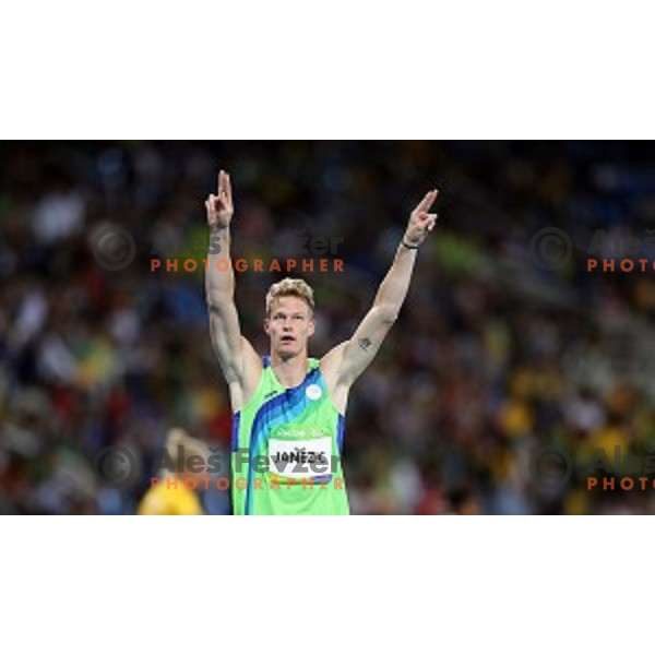 Luka Janezic of Slovenia runs in semi-final of 400 meters at Olympic Stadium during Rio de Janeiro 2016 Olympic games , Brazil on August 13 , 2016