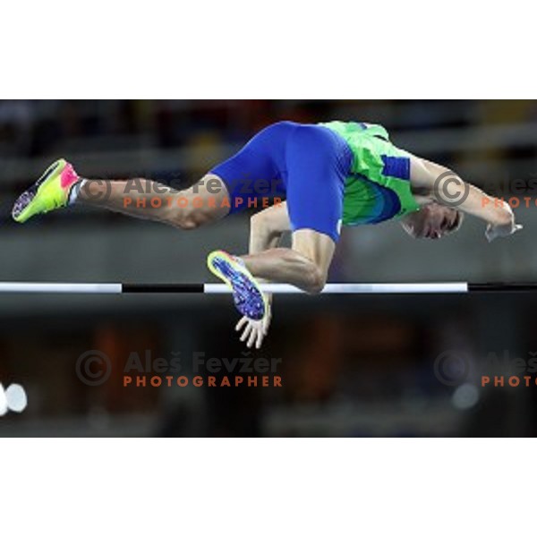 Robert Renner of Slovenia in pole vault qualification at Olympic Stadium during Rio de Janeiro 2016 Olympic games , Brazil on August 13 , 2016