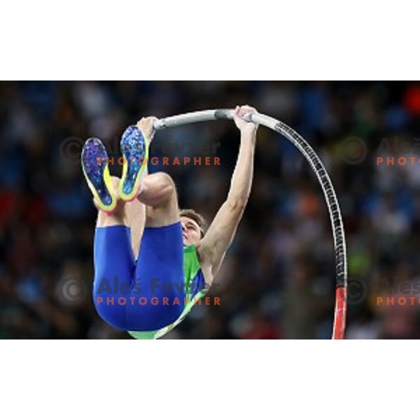Robert Renner of Slovenia in pole vault qualification at Olympic Stadium during Rio de Janeiro 2016 Olympic games , Brazil on August 13 , 2016