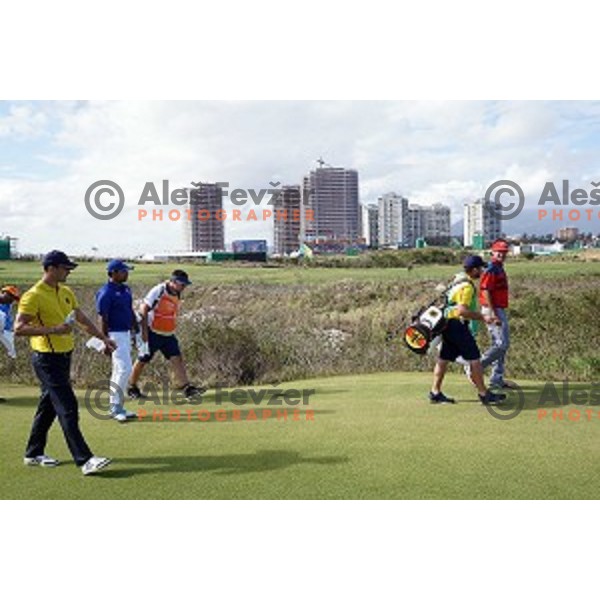 action during second round of Olympic golf tournament at Barra Golf course during Rio de Janeiro 2016 Olympic games , Brazil on August 12 , 2016