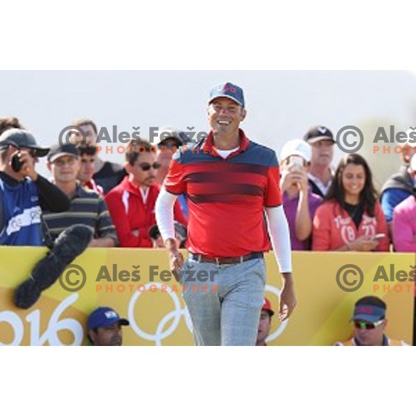 Olympiv bronze medalist Matt Kuchar (USA) in action during second round of Olympic golf tournament at Barra Golf course during Rio de Janeiro 2016 Olympic games , Brazil on August 12 , 2016