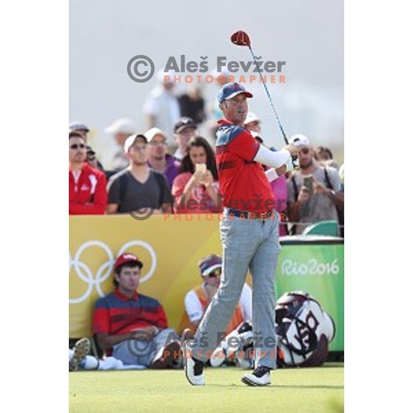 Olympiv bronze medalist Matt Kuchar (USA) in action during second round of Olympic golf tournament at Barra Golf course during Rio de Janeiro 2016 Olympic games , Brazil on August 12 , 2016