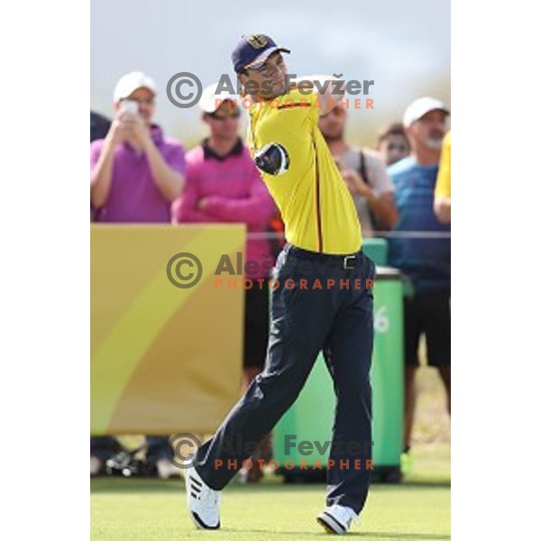 Martin Kaymer (USA) in action during second round of Olympic golf tournament at Barra Golf course during Rio de Janeiro 2016 Olympic games , Brazil on August 12 , 2016