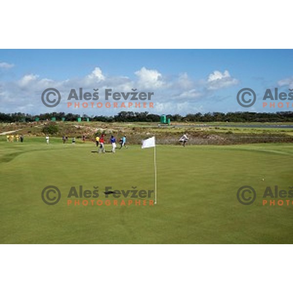 action during second round of Olympic golf tournament at Barra Golf course during Rio de Janeiro 2016 Olympic games , Brazil on August 12 , 2016