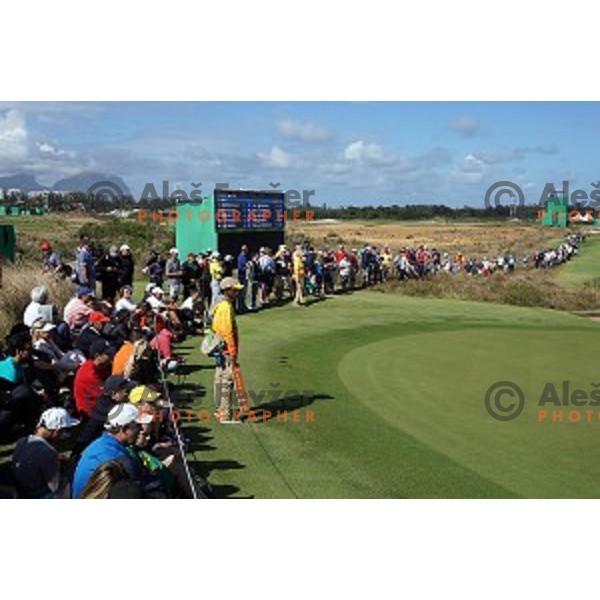 action during second round of Olympic golf tournament at Barra Golf course during Rio de Janeiro 2016 Olympic games , Brazil on August 12 , 2016