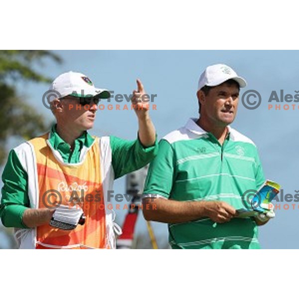 Padraig Harrington (IRL) in action during second round of Olympic golf tournament at Barra Golf course during Rio de Janeiro 2016 Olympic games , Brazil on August 12 , 2016