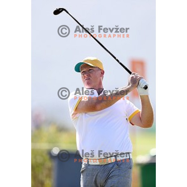 Marcus Fraser (AUS) in action during second round of Olympic golf tournament at Barra Golf course during Rio de Janeiro 2016 Olympic games , Brazil on August 12 , 2016