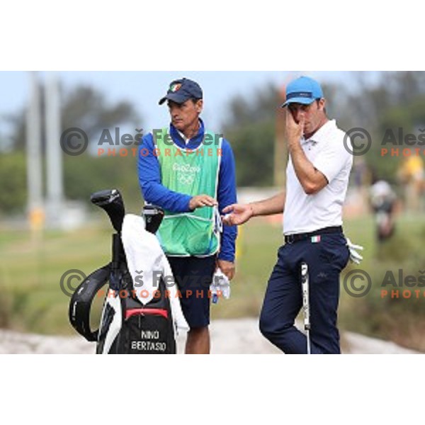 Nino Bertasio (ITA) in action during second round of Olympic golf tournament at Barra Golf course during Rio de Janeiro 2016 Olympic games , Brazil on August 12 , 2016